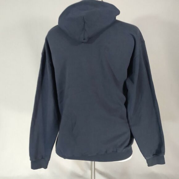 New England Patriots hoodie sweatshirt sweater adult Men's large blue Super Bowl - Picture 7 of 11